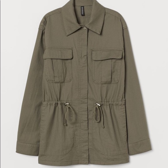 H&M Divided | Button Up Utility Parka Jacket - Picture 6 of 6